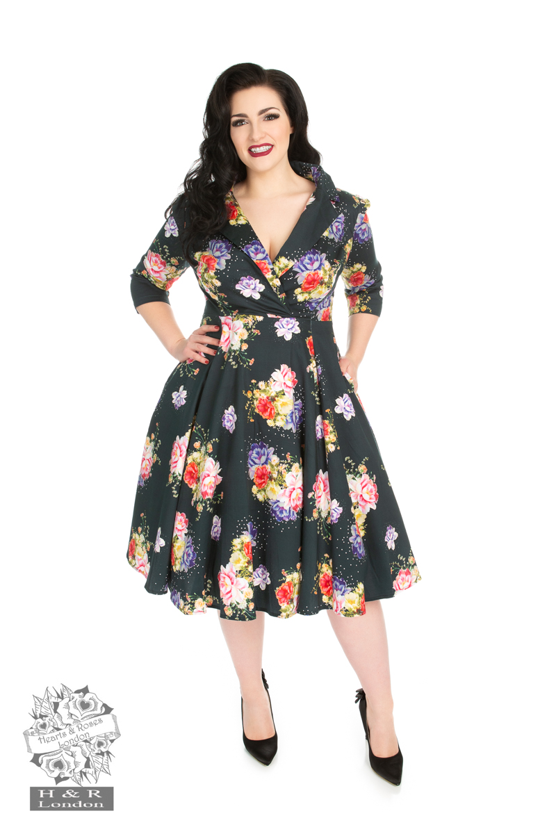 Stardust Floral Swing Dress